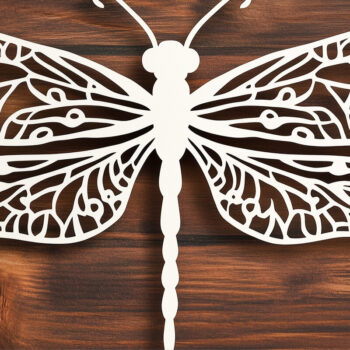 Intra απο ξύλο plywood 3mm-4mm πάχος – Paper Cut Dragonfly Bundle Δίασταση 20x20 cm INTRAFABR-107509656 - Image 5