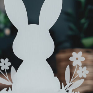 Intra απο ξύλο plywood 3mm-4mm πάχος – Paper Cut Easter Bunny Δίασταση  20x20 cm INTRAFABR-116257652