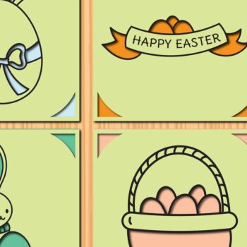 Intra απο ξύλο plywood 3mm-4mm πάχος – Πακέτο Πασχαλινής Κάρτας Paper Cut Δίασταση 20x20 cm INTRAFABR-35110302 - Image 1