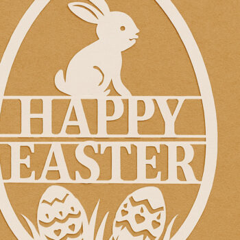 Intra απο ξύλο plywood 3mm-4mm πάχος – Paper Cut Πασχαλινή Ημέρα Bundle Δίασταση  20x20 cm INTRAFABR-119841442 - Image 2