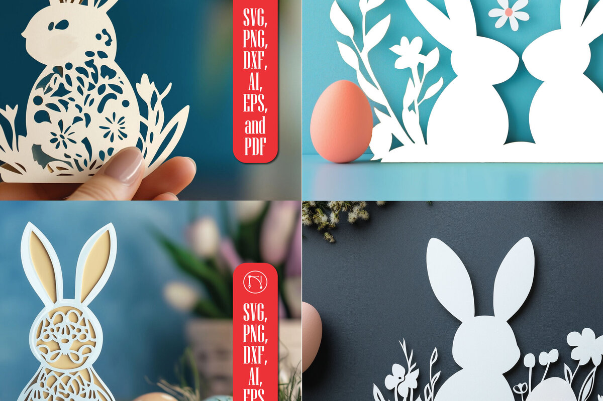 Intra απο ξύλο plywood 3mm-4mm πάχος – Paper Cut Πασχαλινή Ημέρα Bundle Δίασταση  20x20 cm INTRAFABR-116450635