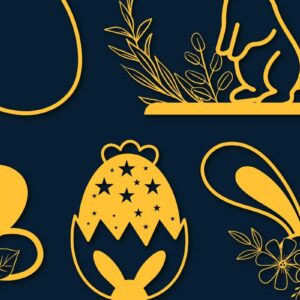 Intra απο ξύλο plywood 3mm-4mm πάχος – Πακέτο Paper Cut Πασχαλινή διακόσμηση Δίασταση  20x20 cm INTRAFABR-67758169