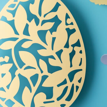 Intra απο ξύλο plywood 3mm-4mm πάχος – Πασχαλινό αυγό Paper Cut Δίασταση 20x20 cm INTRAFABR-114655478 - Image 5