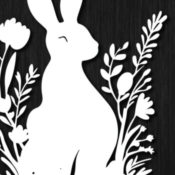 Intra απο ξύλο plywood 3mm-4mm πάχος – Paper Cut Easter Element Δίασταση 20x20 cm INTRAFABR-116326333 - Image 1