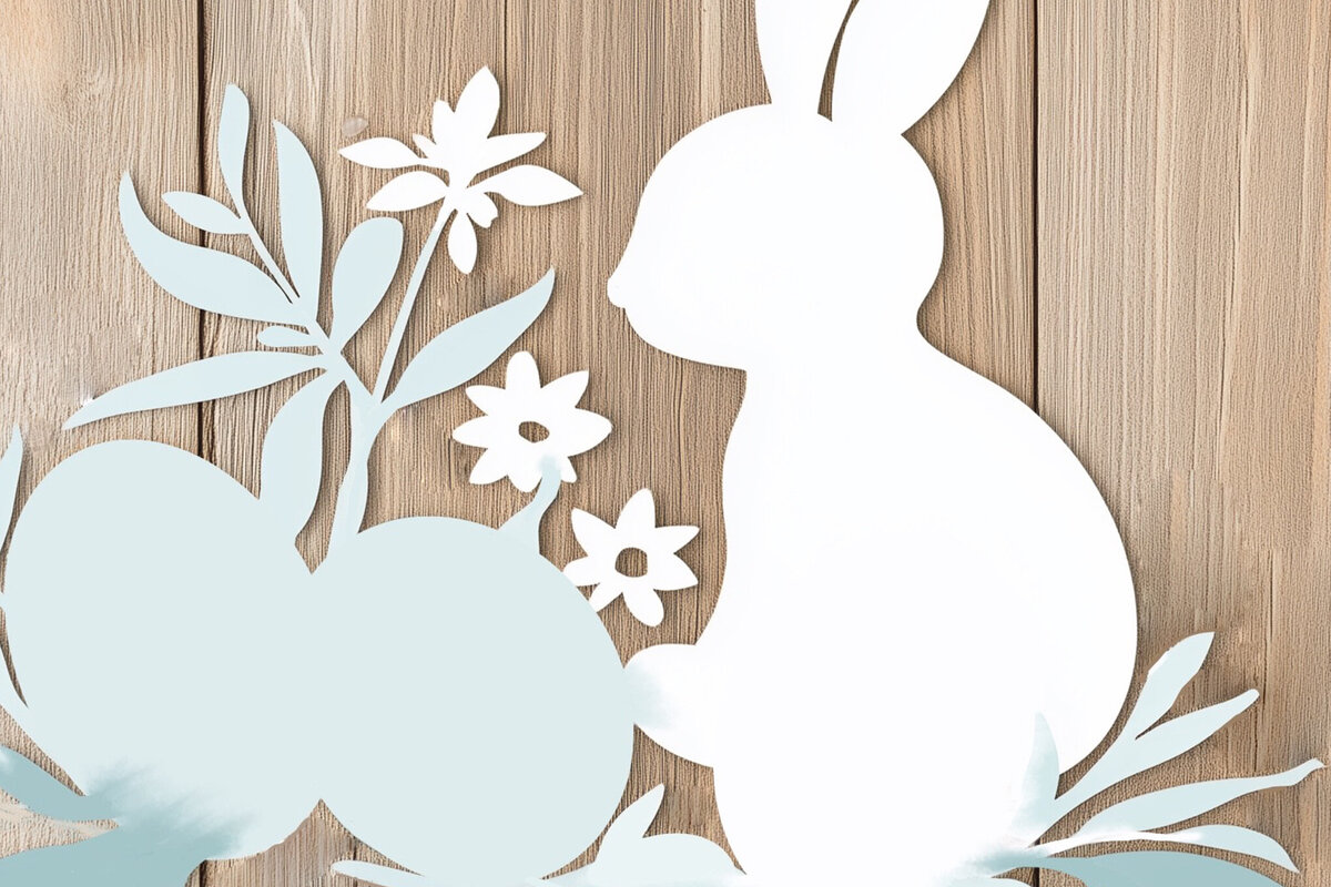 Intra απο ξύλο plywood 3mm-4mm πάχος – Paper Cut Easter Element Δίασταση  20x20 cm INTRAFABR-116332578