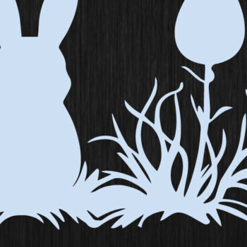 Intra απο ξύλο plywood 3mm-4mm πάχος – Paper Cut Easter Element Δίασταση 20x20 cm INTRAFABR-116282957 - Image 1