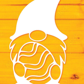 Intra απο ξύλο plywood 3mm-4mm πάχος – Πακέτο Paper Cut Easter Gnome Δίασταση  20x20 cm INTRAFABR-117931069 - Image 2