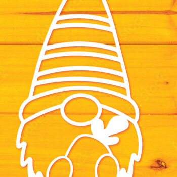 Intra απο ξύλο plywood 3mm-4mm πάχος – Πακέτο Paper Cut Easter Gnome Δίασταση  20x20 cm INTRAFABR-117931069 - Image 5