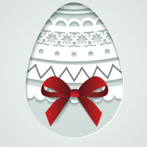 Intra απο ξύλο plywood 3mm-4mm πάχος – Πασχαλινή ευχετήρια κάρτα με χαρτί Δίασταση  20x20 cm INTRAFABR-54532093