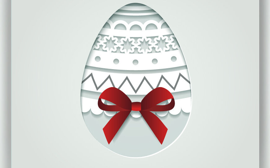 Intra απο ξύλο plywood 3mm-4mm πάχος – Πασχαλινή ευχετήρια κάρτα με χαρτί Δίασταση  20x20 cm INTRAFABR-54532093