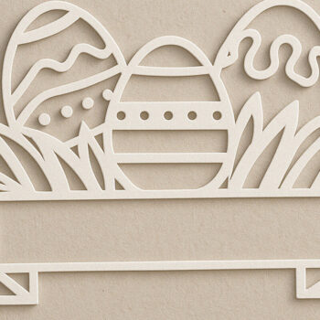 Intra απο ξύλο plywood 3mm-4mm πάχος – Πασχαλινό Μονόγραμμα Paper Cut Δίασταση  20x20 cm INTRAFABR-120041601 - Image 4