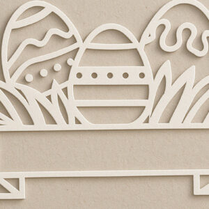 Intra απο ξύλο plywood 3mm-4mm πάχος – Paper Cut Πασχαλινό μονόγραμμα. Δίασταση  20x20 cm INTRAFABR-120040285