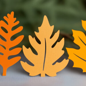 Intra απο ξύλο plywood 3mm-4mm πάχος – Paper Cut Fall Leaves Δίασταση  20x20 cm INTRAFABR-107944701