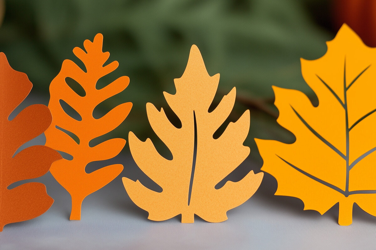 Intra απο ξύλο plywood 3mm-4mm πάχος – Paper Cut Fall Leaves Δίασταση  20x20 cm INTRAFABR-107944701