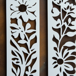 Intra απο ξύλο plywood 3mm-4mm πάχος – Paper Cut Floral σελιδοδείκτες Δίασταση  20x20 cm INTRAFABR-118078370