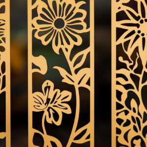 Intra απο ξύλο plywood 3mm-4mm πάχος – Paper Cut Floral σελιδοδείκτες Δίασταση  20x20 cm INTRAFABR-118079140