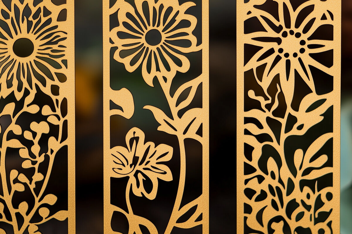 Intra απο ξύλο plywood 3mm-4mm πάχος – Paper Cut Floral σελιδοδείκτες Δίασταση  20x20 cm INTRAFABR-118079140