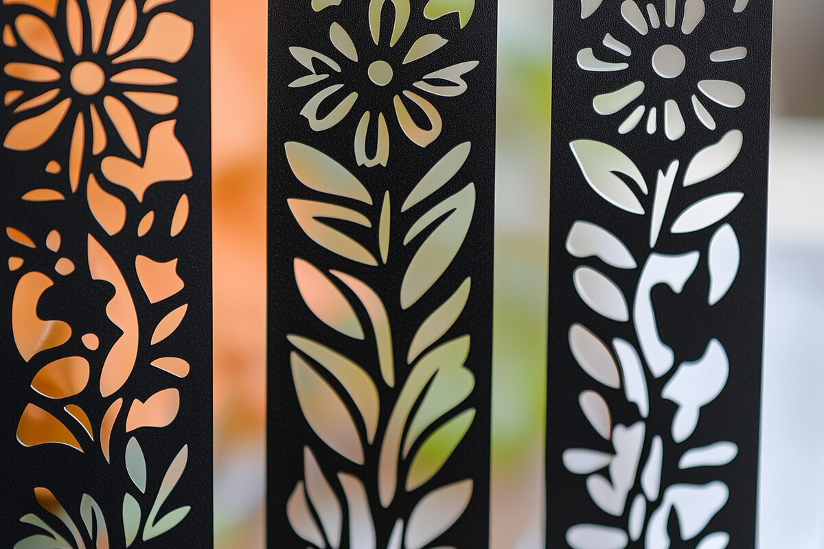 Intra απο ξύλο plywood 3mm-4mm πάχος – Paper Cut Floral σελιδοδείκτες Δίασταση  20x20 cm INTRAFABR-118070379