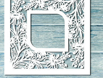 Intra απο ξύλο plywood 3mm-4mm πάχος – Πλαίσιο περιγράμματος με φλοράλ κομμένο χαρτί 1512 Δίασταση 20x20 cm INTRAFABR-117686882 - Image 3