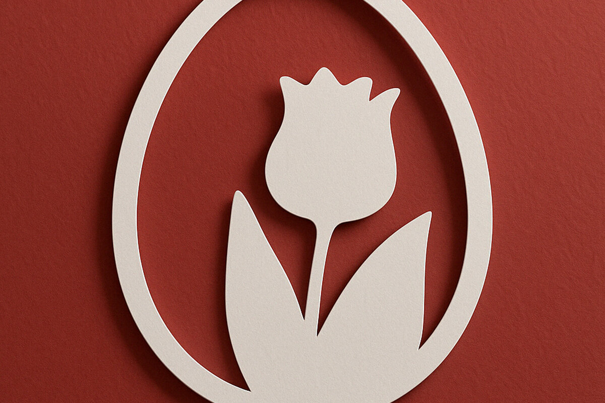 Intra απο ξύλο plywood 3mm-4mm πάχος – Κόψιμο από χαρτί Floral Egg Δίασταση  20x20 cm INTRAFABR-120035560