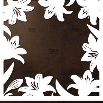 Intra απο ξύλο plywood 3mm-4mm πάχος – Κοπή χαρτιού Floral Κορνίζα φωτογραφιών Δίασταση  20x20 cm INTRAFABR-115492794 - Image 1