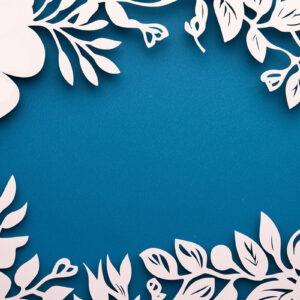 Intra απο ξύλο plywood 3mm-4mm πάχος – Κόψιμο χαρτιού Floral Κορνίζα φωτογραφιών Cut Fil Δίασταση  20x20 cm INTRAFABR-117464399