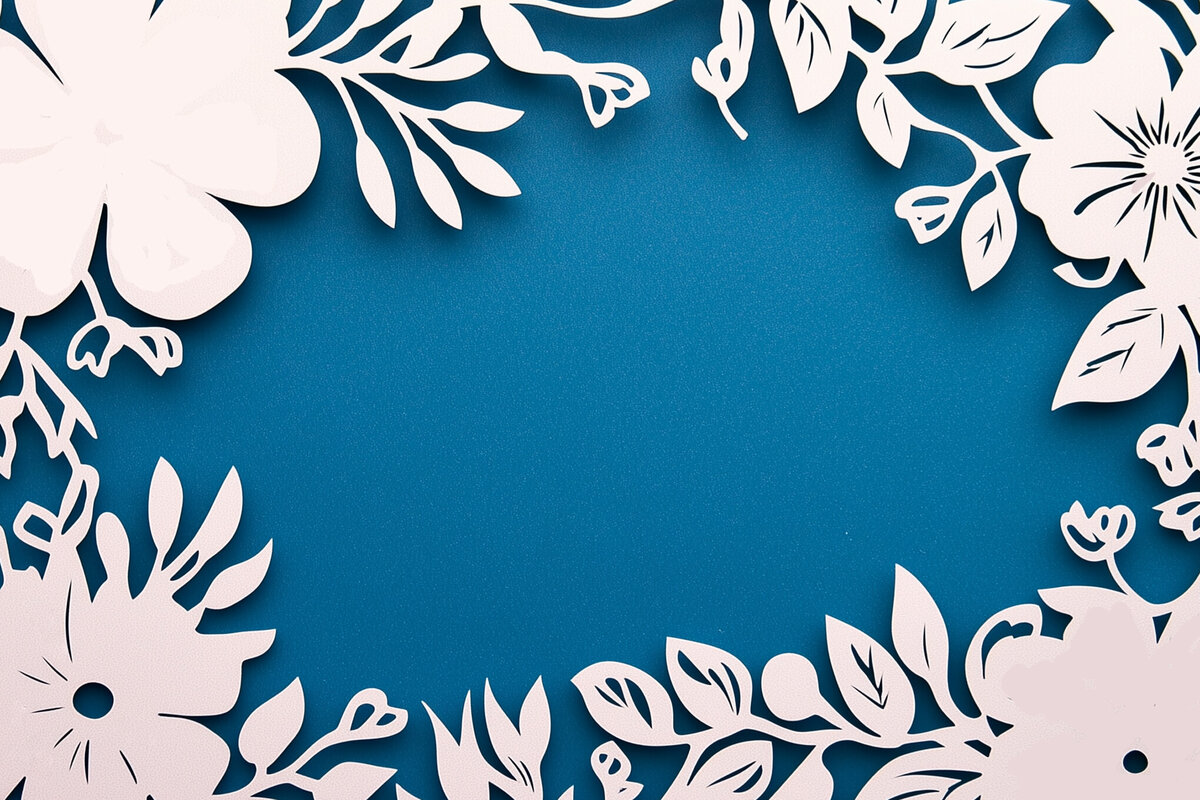 Intra απο ξύλο plywood 3mm-4mm πάχος – Κόψιμο χαρτιού Floral Κορνίζα φωτογραφιών Cut Fil Δίασταση  20x20 cm INTRAFABR-117464399