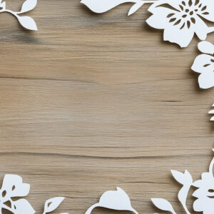 Intra απο ξύλο plywood 3mm-4mm πάχος – Κόψιμο χαρτιού Floral Κορνίζα φωτογραφιών Cut Fil Δίασταση  20x20 cm INTRAFABR-117464690