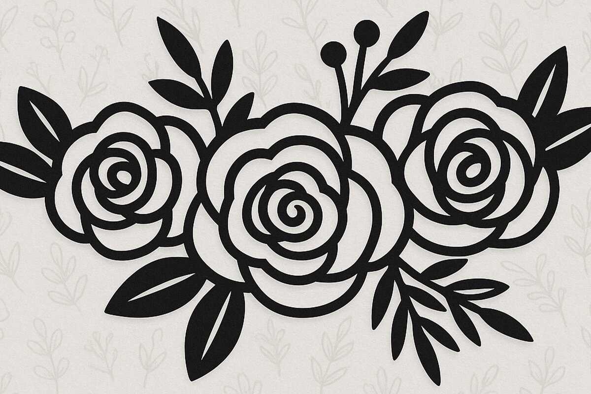 Intra απο ξύλο plywood 3mm-4mm πάχος – Κοπή χαρτιού Floral Δίασταση  20x20 cm INTRAFABR-121527418