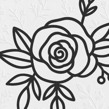 Intra απο ξύλο plywood 3mm-4mm πάχος – Paper Cut Floral Bundle Δίασταση  20x20 cm INTRAFABR-121528401 - Image 2