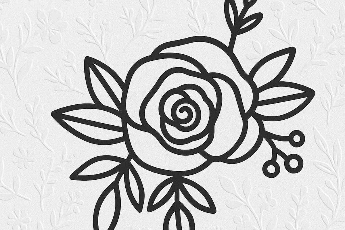 Intra απο ξύλο plywood 3mm-4mm πάχος – Κοπή χαρτιού Floral Δίασταση  20x20 cm INTRAFABR-121518654