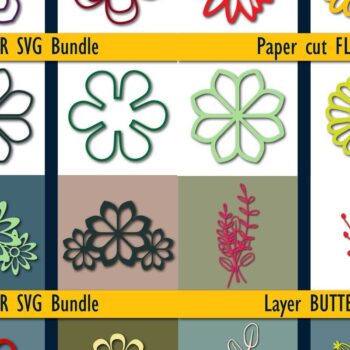 Intra απο ξύλο plywood 3mm-4mm πάχος – Χάρτινο Floral Mega Bundle Δίασταση  20x20 cm INTRAFABR-74575843 - Image 1