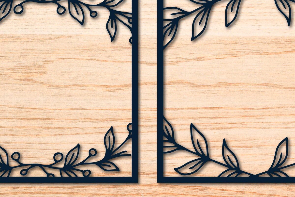 Intra απο ξύλο plywood 3mm-4mm πάχος – Πακέτο Floral στεφάνι σε χαρτί Δίασταση  20x20 cm INTRAFABR-69051042