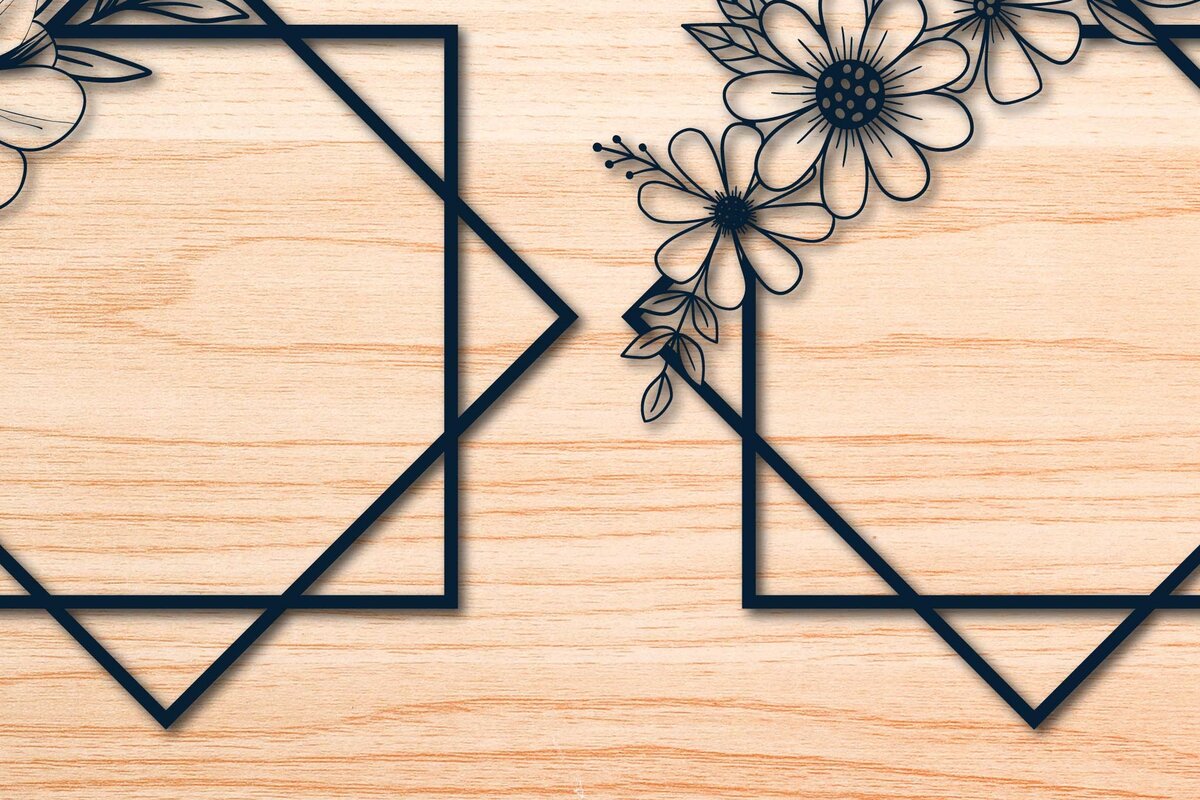 Intra απο ξύλο plywood 3mm-4mm πάχος – Πακέτο Floral στεφάνι σε χαρτί Δίασταση  20x20 cm INTRAFABR-69027939