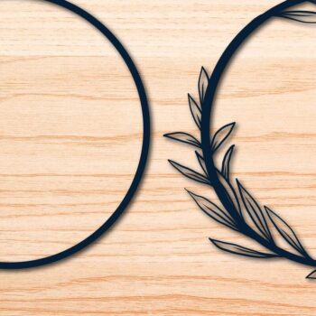 Intra απο ξύλο plywood 3mm-4mm πάχος – Χάρτινο λουλουδάτο στεφάνι Mega Bundle Δίασταση  20x20 cm INTRAFABR-69051720 - Image 4