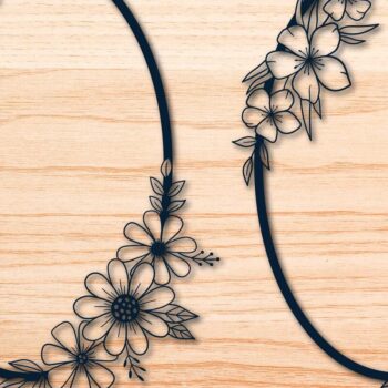 Intra απο ξύλο plywood 3mm-4mm πάχος – Χάρτινο λουλουδάτο στεφάνι Mega Bundle Δίασταση  20x20 cm INTRAFABR-69051720 - Image 6