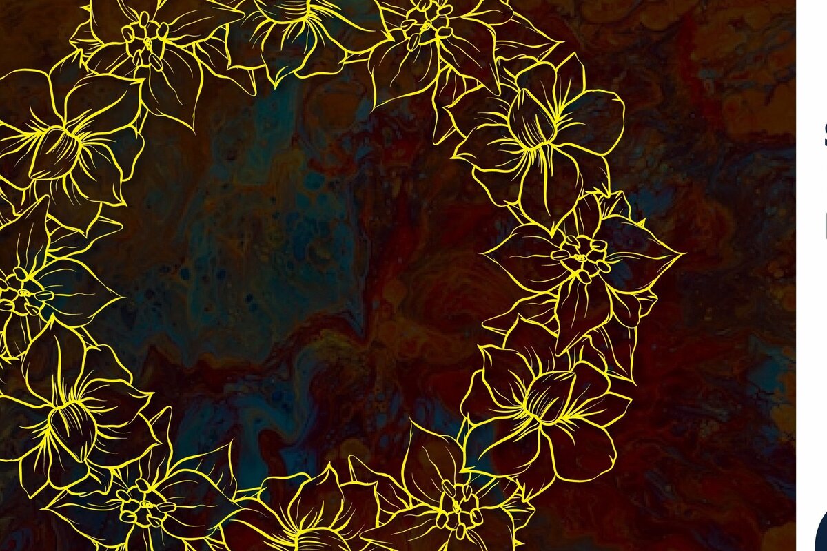 Intra απο ξύλο plywood 3mm-4mm πάχος – Χαρτοκομμένο στεφάνι λουλουδιών για διακόσμηση Δίασταση  20x20 cm INTRAFABR-30827692