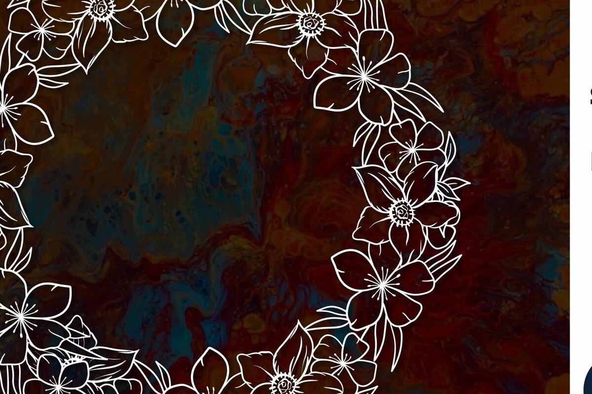 Intra απο ξύλο plywood 3mm-4mm πάχος – Χαρτοκομμένο στεφάνι λουλουδιών για διακόσμηση = Δίασταση  20x20 cm INTRAFABR-30828381