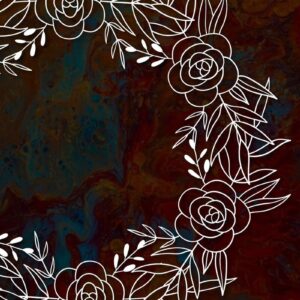 Intra απο ξύλο plywood 3mm-4mm πάχος – Χαρτοκομμένο στεφάνι λουλουδιών για διακόσμηση Δίασταση  20x20 cm INTRAFABR-30829998