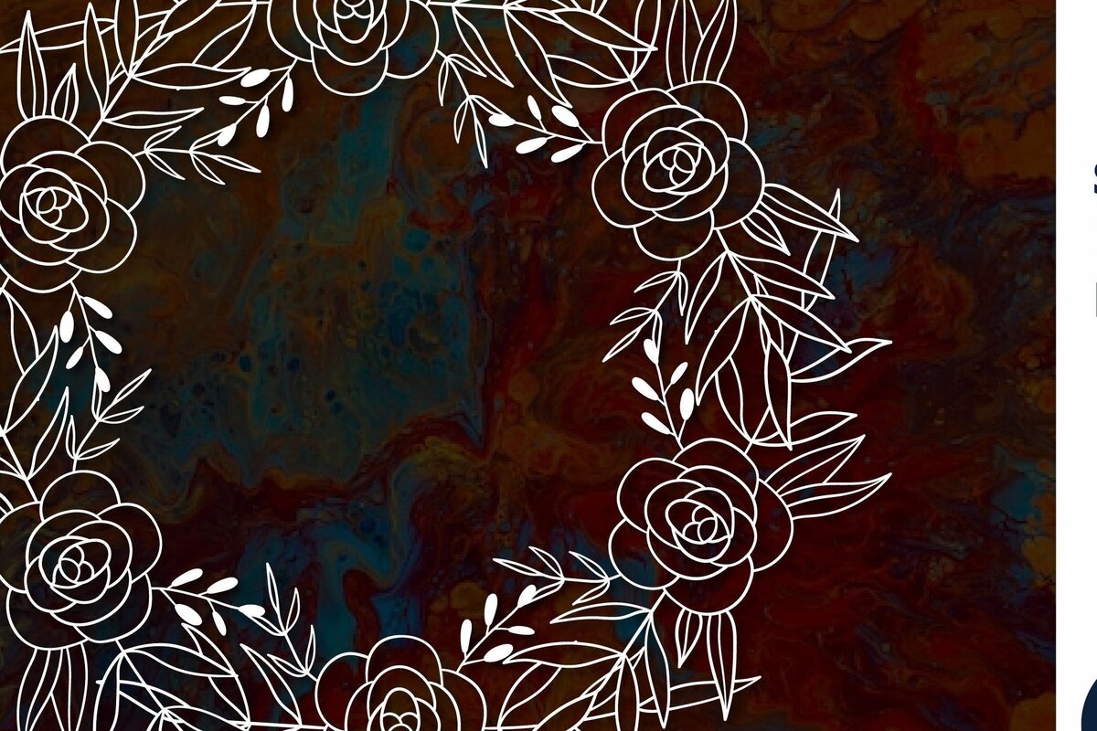 Intra απο ξύλο plywood 3mm-4mm πάχος – Χαρτοκομμένο στεφάνι λουλουδιών για διακόσμηση Δίασταση  20x20 cm INTRAFABR-30829998