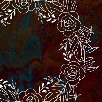 Intra απο ξύλο plywood 3mm-4mm πάχος – Χαρτοκομμένο στεφάνι λουλουδιών για διακόσμηση Δίασταση  20x20 cm INTRAFABR-30830122 - Image 7