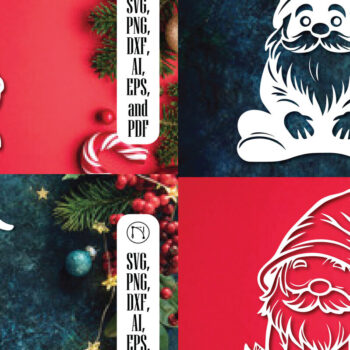 Intra απο ξύλο plywood 3mm-4mm πάχος – Paper Cut Gnome Bundle Δίασταση 20x20 cm INTRAFABR-107675140 - Image 1