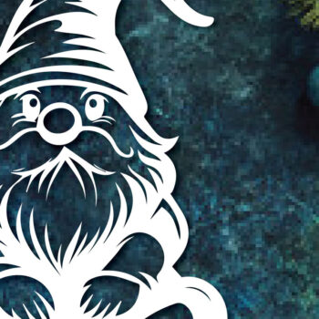 Intra απο ξύλο plywood 3mm-4mm πάχος – Paper Cut Gnome Bundle Δίασταση 20x20 cm INTRAFABR-107675140 - Image 4