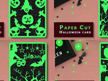 Intra απο ξύλο plywood 3mm-4mm πάχος – Σετ προτύπων καρτών αποκριών κομμένων χαρτιού Δίασταση  20x20 cm INTRAFABR-76987702 - Image 1