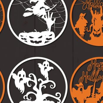Intra απο ξύλο plywood 3mm-4mm πάχος – Paper Cut Halloween Decor Bundle Δίασταση 20x20 cm INTRAFABR-38397288 - Image 1
