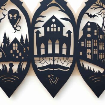 Intra απο ξύλο plywood 3mm-4mm πάχος – Πακέτο για Halloween Decor σε χαρτί Δίασταση  20x20 cm INTRAFABR-78776293 - Image 2