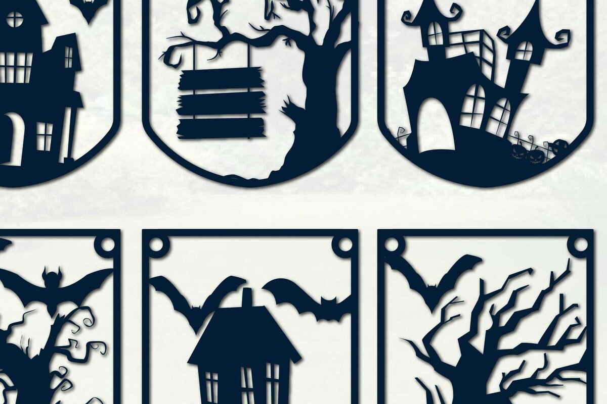 Intra απο ξύλο plywood 3mm-4mm πάχος – Πακέτο σημαία αποκριάτικων κομμένων χαρτιού Δίασταση  20x20 cm INTRAFABR-77070655