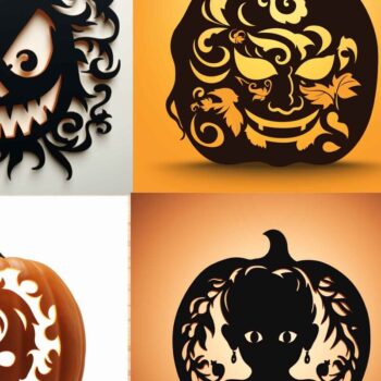 Intra απο ξύλο plywood 3mm-4mm πάχος – Χαρτί κοπής Halloween Pumpkin Face Δίασταση 20x20 cm INTRAFABR-78755651 - Image 1