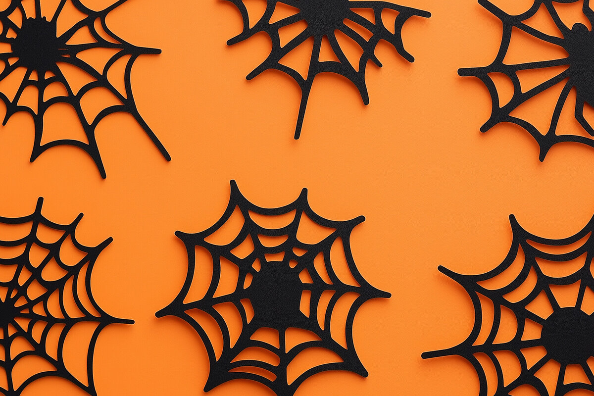 Intra απο ξύλο plywood 3mm-4mm πάχος – Paper Cut Halloween Spider Web Δίασταση  20x20 cm INTRAFABR-104683257
