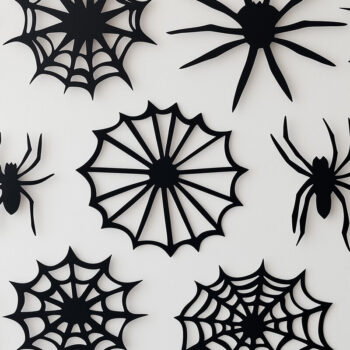 Intra απο ξύλο plywood 3mm-4mm πάχος – Paper Cut Halloween Spider Web Δίασταση  20x20 cm INTRAFABR-104690237 - Image 1